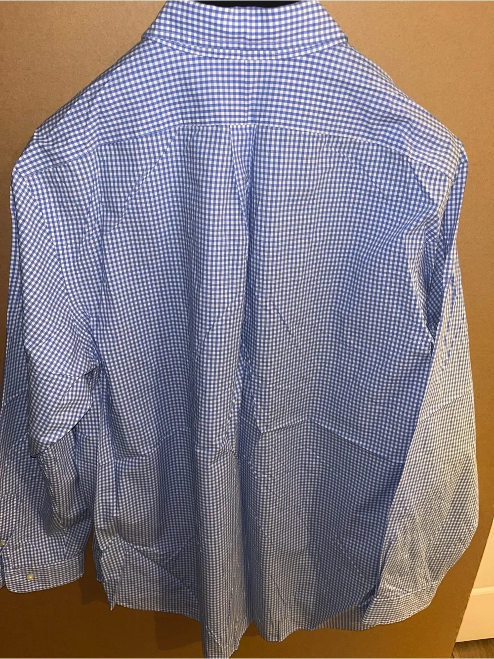 Polo Ralph Lauren Men’s Blue Check XXL (18.5”) Classic Fit B/F Shirt Mint